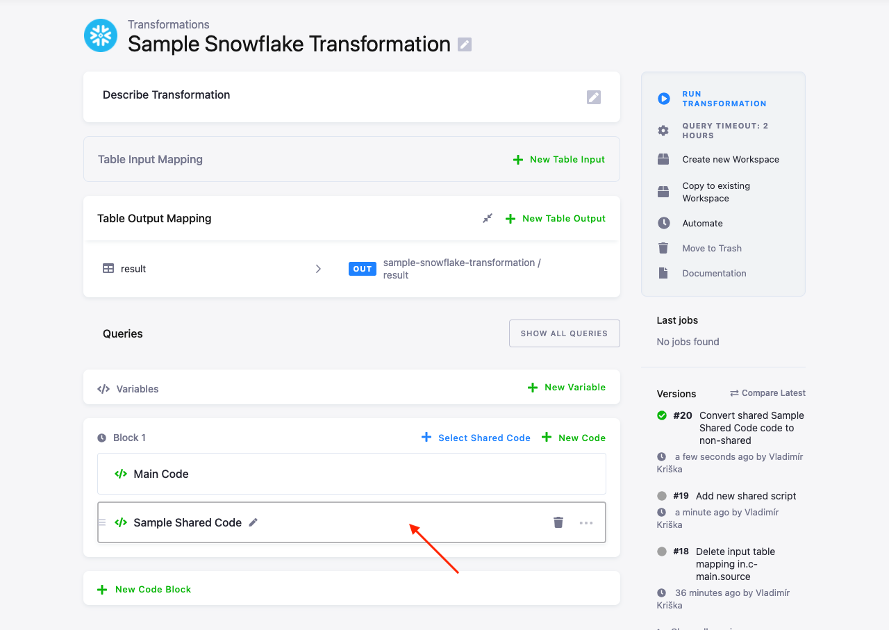 Screenshot - Shared Code Use